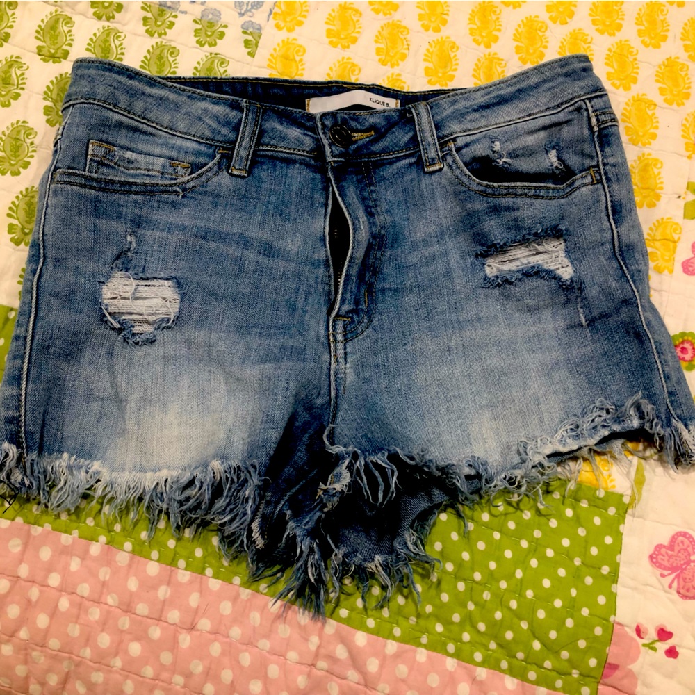 Klique B. Distressed Denim Short